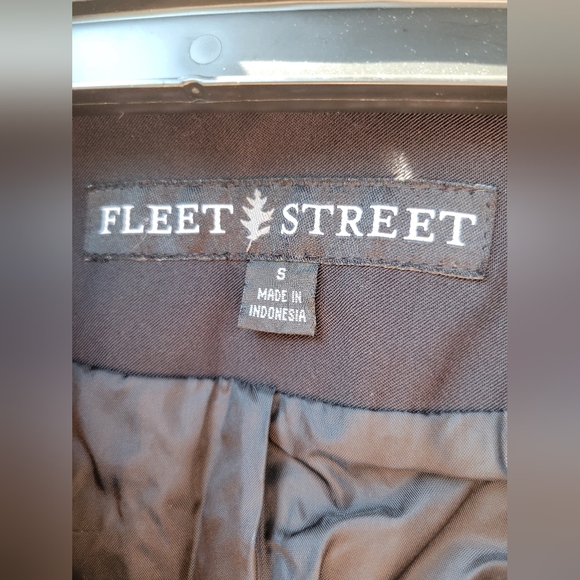 fleet street Jackets & Blazers - Vintage Fleet Street Black Rain Jacket (Small)